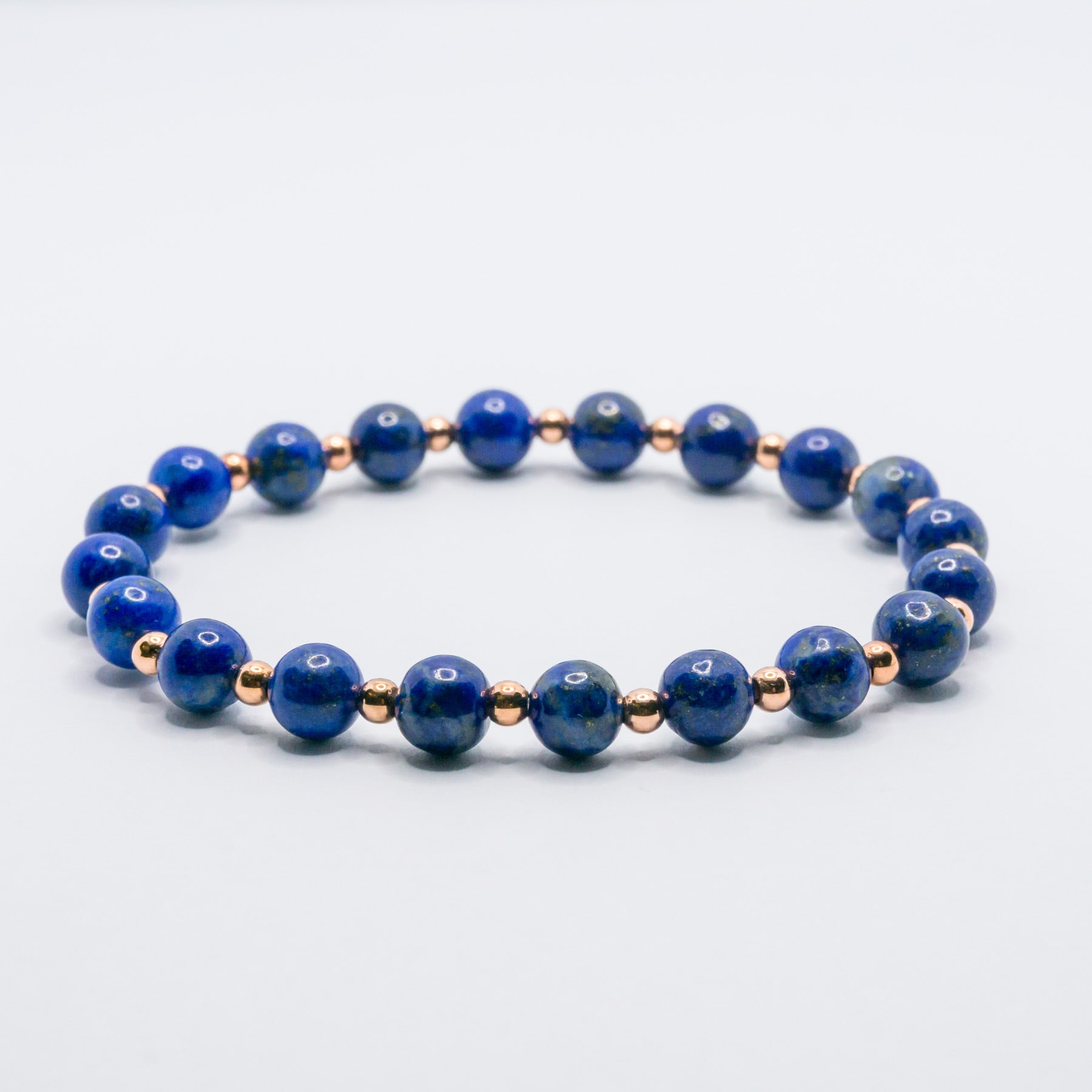 2x4mm facettes lapis lazuli Saphir roundlle Gemstone Bracelets 7.5" 