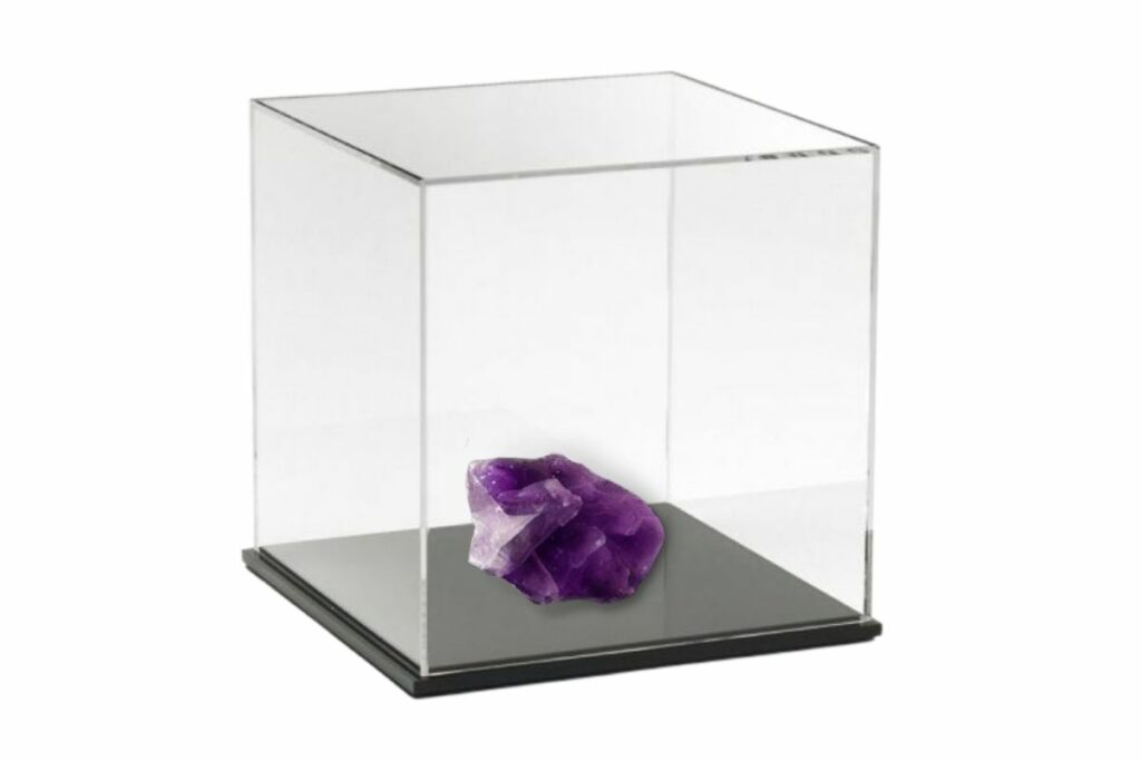 Amethyst Crystal in Acrylic Box