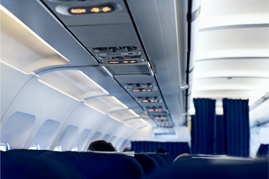 Interior of an Airplane